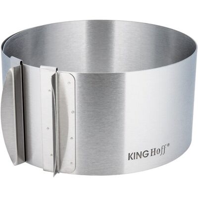 Kinghoff Kh-4614 Anneau A Gâteau Réglable - Publicité Kinghoff Kh-4614 Anneau A Gâteau Réglable - Publicité