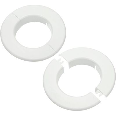 Uxcell 2 Pcs Bride Fendue Murale 80mm Rosaces Boucles Rondes Détachables Blanches - Publicité Uxcell 2 Pcs Bride Fendue Murale 80mm Rosaces Boucles Rondes Détachables Blanches - Publicité
