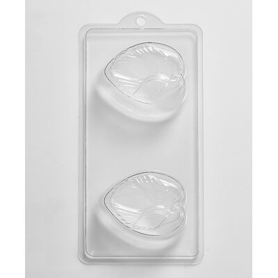 Heart Oiseaux D'Amour Sur Un Coeur Moule En Chocolat/savon - 4 Cavités - Paquet De 10 - Publicité Heart Oiseaux D'Amour Sur Un Coeur Moule En Chocolat/savon - 4 Cavités - Paquet De 10 - Publicité
