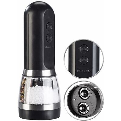 Rosenstein & Söhne Moulin À Sel Et À Poivre Rechargeable Avec Deux Compartiments - Rosenstein & Sö - Publicité Rosenstein & Söhne Moulin À Sel Et À Poivre Rechargeable Avec Deux Compartiments - Rosenstein & Sö - Publicité