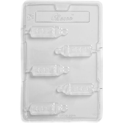 World Of Moulds Biberons Bébé Moule Chocolat/savon - 5 Cavités - Paquet De 10 - Publicité World Of Moulds Biberons Bébé Moule Chocolat/savon - 5 Cavités - Paquet De 10 - Publicité