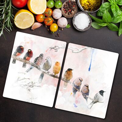 Coloray Housse Pour Plaque De Cuisson À Induction 2x40x52 Oiseaux Colorants Pastel - Publicité Coloray Housse Pour Plaque De Cuisson À Induction 2x40x52 Oiseaux Colorants Pastel - Publicité