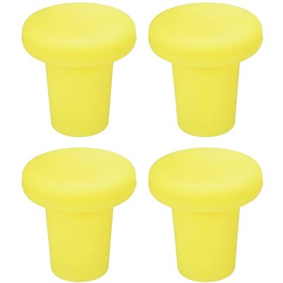 Uxcell Bouteille Bouchons T-Réutilisable Couverture Pour Bière Vin Boire Jaune Kit 4 - Publicité Uxcell Bouteille Bouchons T-Réutilisable Couverture Pour Bière Vin Boire Jaune Kit 4 - Publicité