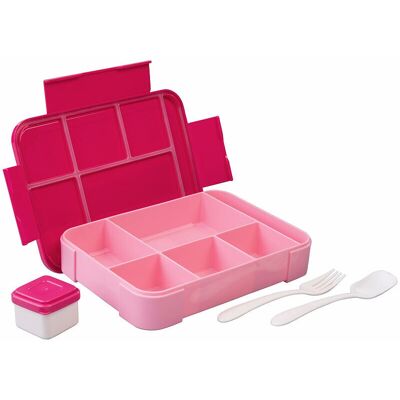 Lunchbox 1300 ml Avec 5 compartiments - Coloris Rose - Rosenstein & Söhne - Publicité Lunchbox 1300 ml Avec 5 compartiments - Coloris Rose - Rosenstein & Söhne - Publicité