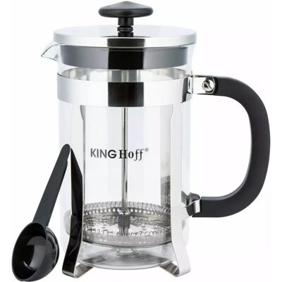 Cafetière / Infuseur à thé Kinghoff avec pince - 0,8L - Kh-4838 - Publicité Cafetière / Infuseur à thé Kinghoff avec pince - 0,8L - Kh-4838 - Publicité