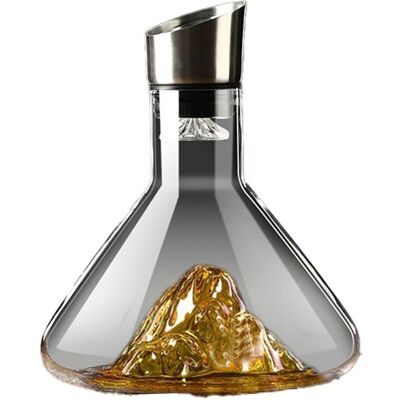 Eurowagens Carafe À Vin En Cristal Transparent Avec Aérateur - Publicité Eurowagens Carafe À Vin En Cristal Transparent Avec Aérateur - Publicité