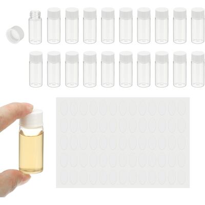 Uxcell Flacons En Verre Transparent 10ml, 20pcs Pour Échantillons Réactifs - Publicité Uxcell Flacons En Verre Transparent 10ml, 20pcs Pour Échantillons Réactifs - Publicité