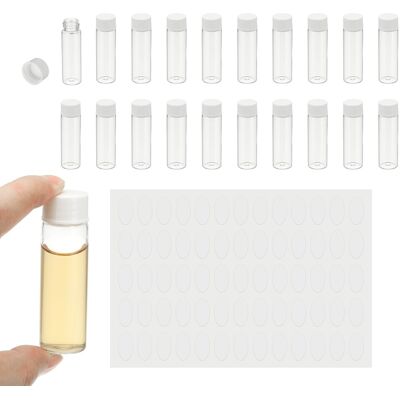 Uxcell Flacons En Verre Clair 15ml, 20pcs Pour Échantillons Et Réactifs - Publicité Uxcell Flacons En Verre Clair 15ml, 20pcs Pour Échantillons Et Réactifs - Publicité