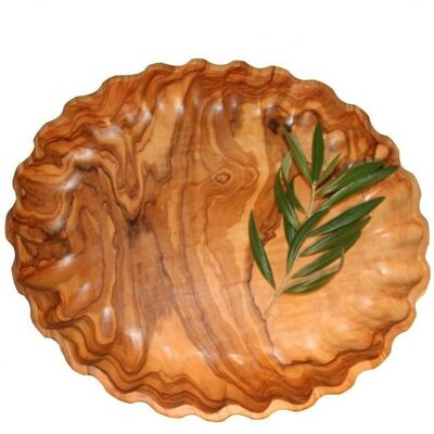 Plat À Tarte Ou À Gâteau En Bois D'Olivier Idée Cadeau (Ref:6040) - Publicité Plat À Tarte Ou À Gâteau En Bois D'Olivier Idée Cadeau (Ref:6040) - Publicité