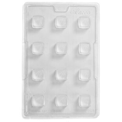 World Of Moulds Carré Base Moule Chocolat (Couvercle Vendu Séparément) 12 Cavité X 5 - Publicité World Of Moulds Carré Base Moule Chocolat (Couvercle Vendu Séparément) 12 Cavité X 5 - Publicité