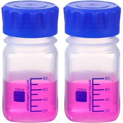Uxcell Flacon Stockage Média 100ml, 2 Bouteilles Plastique Transparent Carré - Publicité Uxcell Flacon Stockage Média 100ml, 2 Bouteilles Plastique Transparent Carré - Publicité