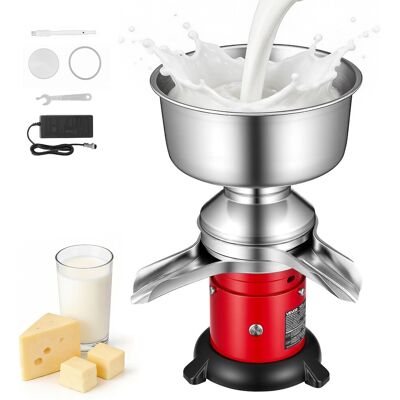 Vevor Écrémeuse Électrique Centrifugeuse À Lait 40 W Débit 60 L/h Pour Ferme - Publicité Vevor Écrémeuse Électrique Centrifugeuse À Lait 40 W Débit 60 L/h Pour Ferme - Publicité