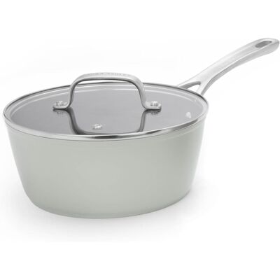Cocotte antiadhésive Laura Ashley 20cm 2,6L Avec Couvercle Aluminium Forgé - Feuille de Sauge - Publicité Cocotte antiadhésive Laura Ashley 20cm 2,6L Avec Couvercle Aluminium Forgé - Feuille de Sauge - Publicité