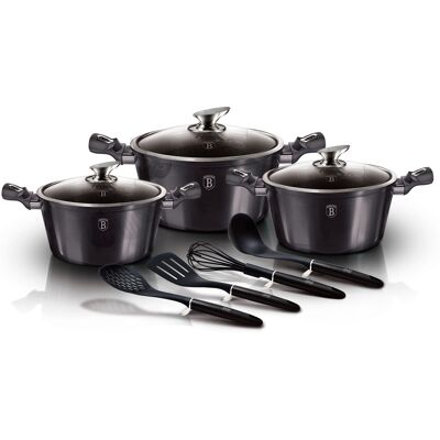 Berlinger Haus Batterie De Cuisine À Induction 10 Pièces Aluminium Antiadhésif Sans Pfoa Berli - Publicité Berlinger Haus Batterie De Cuisine À Induction 10 Pièces Aluminium Antiadhésif Sans Pfoa Berli - Publicité