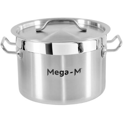 Sans Marque Casserole Basse De Restauration Avec Couvercle Mega-M Pro 8 L Dia. 28 Cm X H 13 - Publicité Sans Marque Casserole Basse De Restauration Avec Couvercle Mega-M Pro 8 L Dia. 28 Cm X H 13 - Publicité
