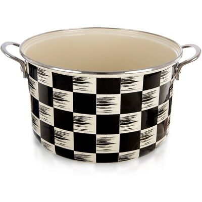 Sans Marque Marmite Émaillée Damier 26 Cm, 6,5 L - Publicité Sans Marque Marmite Émaillée Damier 26 Cm, 6,5 L - Publicité