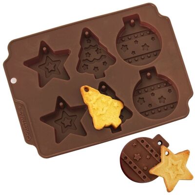 Sans Marque Emporte-Pièce De Noël En Silicone Marron Sillinie - Publicité Sans Marque Emporte-Pièce De Noël En Silicone Marron Sillinie - Publicité