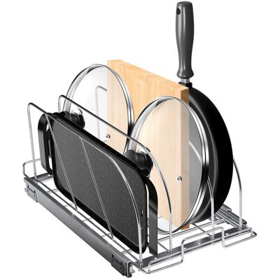 Vevor Rangement Couvercle Casserole organiseur De Poêle extensible 32cm Placard - Publicité Vevor Rangement Couvercle Casserole organiseur De Poêle extensible 32cm Placard - Publicité