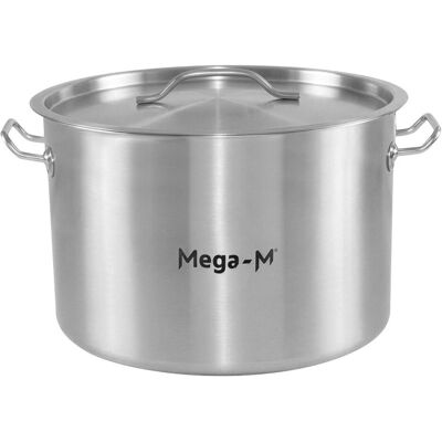 Sans Marque Marmite De Service Moyenne Avec Couvercle Mega-M Standard 24 L, Diamètre 36 Cm X - Publicité Sans Marque Marmite De Service Moyenne Avec Couvercle Mega-M Standard 24 L, Diamètre 36 Cm X - Publicité