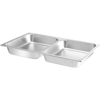 Hendi - GN 1/1 - 2 compartiments - 7,5 L - Conteneur chafing-dish - Publicité Hendi - GN 1/1 - 2 compartiments - 7,5 L - Conteneur chafing-dish - Publicité