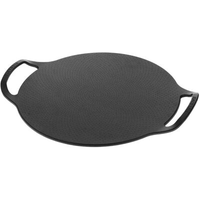 Plaque en fonte Victoria pour pizza et grillades - 38cm - Publicité Plaque en fonte Victoria pour pizza et grillades - 38cm - Publicité