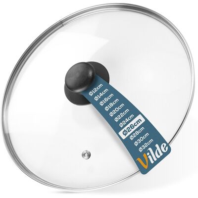 Sans Marque Couvercle En Verre 26 Cm - Publicité Sans Marque Couvercle En Verre 26 Cm - Publicité