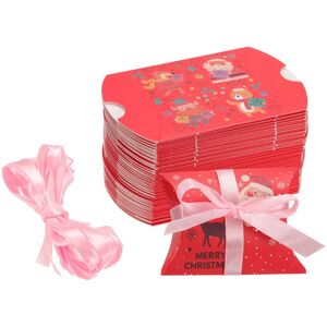 Uxcell Pour 50pcs Boîtes Cadeau Motif Rouge 3.5x2.8x1 Pouces - Publicité Uxcell Pour 50pcs Boîtes Cadeau Motif Rouge 3.5x2.8x1 Pouces - Publicité