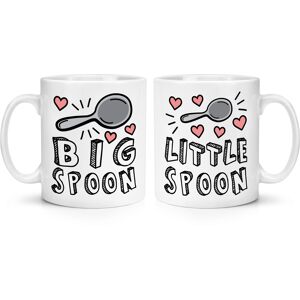 Gift Base Grand Cuillère & Little Spoon 284ml Tasses Paire Couples Valentin Love Boyfriend - Publicité Gift Base Grand Cuillère & Little Spoon 284ml Tasses Paire Couples Valentin Love Boyfriend - Publicité