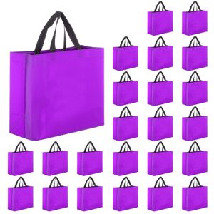 Uxcell 60 Pcs Sacs Cadeaux Réutilisables Pour Shopping, Glossy Avec Poignées Violet - Publicité Uxcell 60 Pcs Sacs Cadeaux Réutilisables Pour Shopping, Glossy Avec Poignées Violet - Publicité