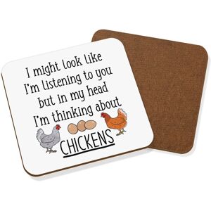 Gift Base Je Pourrais Avoir L'Air De T'Écouter Sous-Verre Poules Mat Animal Drôle - Publicité Gift Base Je Pourrais Avoir L'Air De T'Écouter Sous-Verre Poules Mat Animal Drôle - Publicité