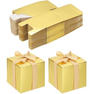 Uxcell 60 Pcs Boîtes Cadeau 1.97x1.97x1.97 Pouce Pour Bonbons Fête Or - Publicité Uxcell 60 Pcs Boîtes Cadeau 1.97x1.97x1.97 Pouce Pour Bonbons Fête Or - Publicité