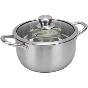Marque/générique Stock Pot With Visible Lid Ply Base 304 Stainless Steel Double Handle Soup - Publicité Marque/générique Stock Pot With Visible Lid Ply Base 304 Stainless Steel Double Handle Soup - Publicité