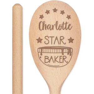 Gift Base Personnalisé Gravé Cuillère En Bois Étoile Cuiseur Tout Nom Cuisson Chef - Publicité Gift Base Personnalisé Gravé Cuillère En Bois Étoile Cuiseur Tout Nom Cuisson Chef - Publicité