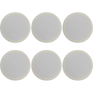 Uxcell 6 Pièces Sous-Verres En Cuir Ronds Pour Boissons (10 Cm, Gris) - Publicité Uxcell 6 Pièces Sous-Verres En Cuir Ronds Pour Boissons (10 Cm, Gris) - Publicité