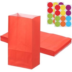 Uxcell Sac À Bonbons Pour Fête 24 Pcs 5.1x3.1x9.4 Pouce Avec Autocollants Rouge - Publicité Uxcell Sac À Bonbons Pour Fête 24 Pcs 5.1x3.1x9.4 Pouce Avec Autocollants Rouge - Publicité