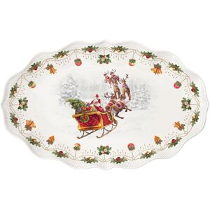 Easy Life Plateau Ovale Nostalgique De Noël 40x25,5cm Porcelaine Table De Noël - Publicité Easy Life Plateau Ovale Nostalgique De Noël 40x25,5cm Porcelaine Table De Noël - Publicité