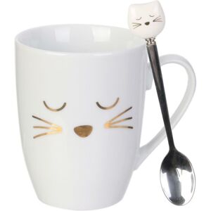 Sans Marque Mug Chaton Avec Cuillère 350 Ml - Publicité Sans Marque Mug Chaton Avec Cuillère 350 Ml - Publicité