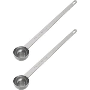 Eurowagens 2pcs 2 Cuillères À Soupe À Café 95inch Manche Long Cuillère Doseuse Deux Tbsp - Publicité Eurowagens 2pcs 2 Cuillères À Soupe À Café 95inch Manche Long Cuillère Doseuse Deux Tbsp - Publicité