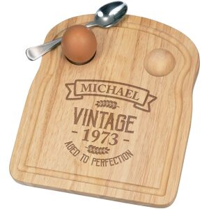 Gift Base Personnalisé Fofolle Coquetier Board Vintage Aged Pour Perfection Petit Déjeuner - Publicité Gift Base Personnalisé Fofolle Coquetier Board Vintage Aged Pour Perfection Petit Déjeuner - Publicité