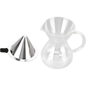 Sans Marque/générique 400ml Glass Coffee Pot Kettle Heat Resistant Pour Over Coffee Maker With - Publicité Sans Marque/générique 400ml Glass Coffee Pot Kettle Heat Resistant Pour Over Coffee Maker With - Publicité