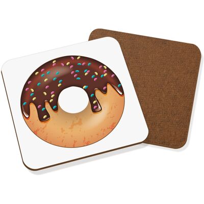 Gift Base Sous-Verre En Forme De Beignet Glacé Saupoudré De Chocolat - Nourriture Drôle - Publicité Gift Base Sous-Verre En Forme De Beignet Glacé Saupoudré De Chocolat - Nourriture Drôle - Publicité