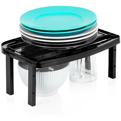 Sans Marque Étagère De Cuisine Noire 31x22x14,5 / 11,5 Cm - Publicité Sans Marque Étagère De Cuisine Noire 31x22x14,5 / 11,5 Cm - Publicité
