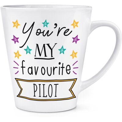 Gift Base Mug À Café En Céramique You'Re My Favourite Pilot Stars 12 Oz - Blanc - Publicité Gift Base Mug À Café En Céramique You'Re My Favourite Pilot Stars 12 Oz - Blanc - Publicité