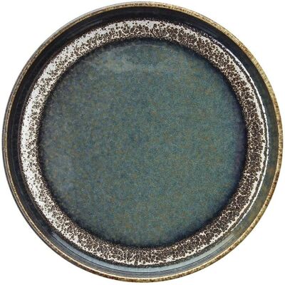 Assiette Plane Tognana Bloom Edge Bleu Marron Porcelaine 20cm Dessert Gourmet - Publicité Assiette Plane Tognana Bloom Edge Bleu Marron Porcelaine 20cm Dessert Gourmet - Publicité