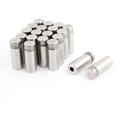 Uxcell 20 pcs 12 mm X 30 mm En Acier Inoxydable Sans Cadre Plateau Clamp Pour Verre - Publicité Uxcell 20 pcs 12 mm X 30 mm En Acier Inoxydable Sans Cadre Plateau Clamp Pour Verre - Publicité