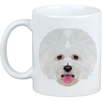Bichon Frisé Tasse Géométrique Art-Chien - Publicité Bichon Frisé Tasse Géométrique Art-Chien - Publicité