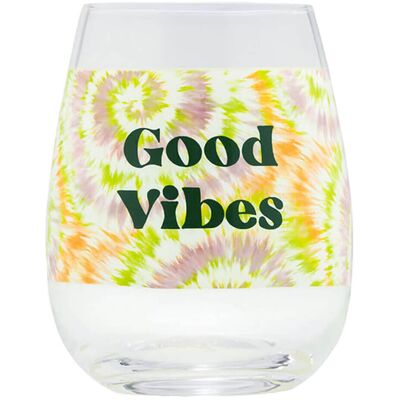 About Face Design Good Vibes Tie Dye Verre à Vin - Verre à vin - Publicité About Face Design Good Vibes Tie Dye Verre à Vin - Verre à vin - Publicité