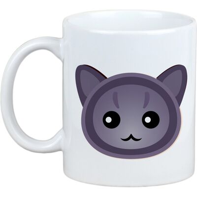 Tasse Korat Avec Chat Art-Chien - Publicité Tasse Korat Avec Chat Art-Chien - Publicité
