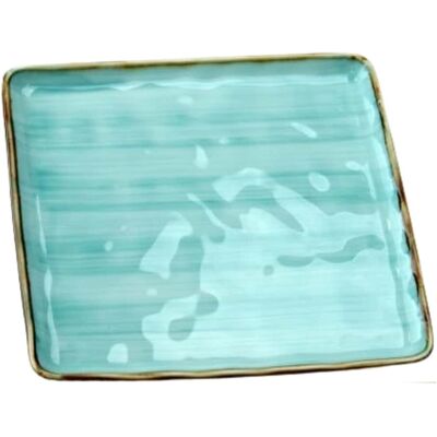 Plateau Émotions Bleu Carré En Porcelaine 30x30 Cm Le Nouveau Coq - Publicité Plateau Émotions Bleu Carré En Porcelaine 30x30 Cm Le Nouveau Coq - Publicité