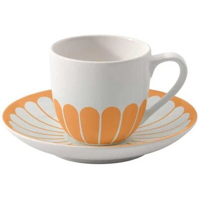 Villeroy & Boch Fleur Soleil Tasse De Café Espresso 70ml Avec Soucoupe 15cm - Publicité Villeroy & Boch Fleur Soleil Tasse De Café Espresso 70ml Avec Soucoupe 15cm - Publicité